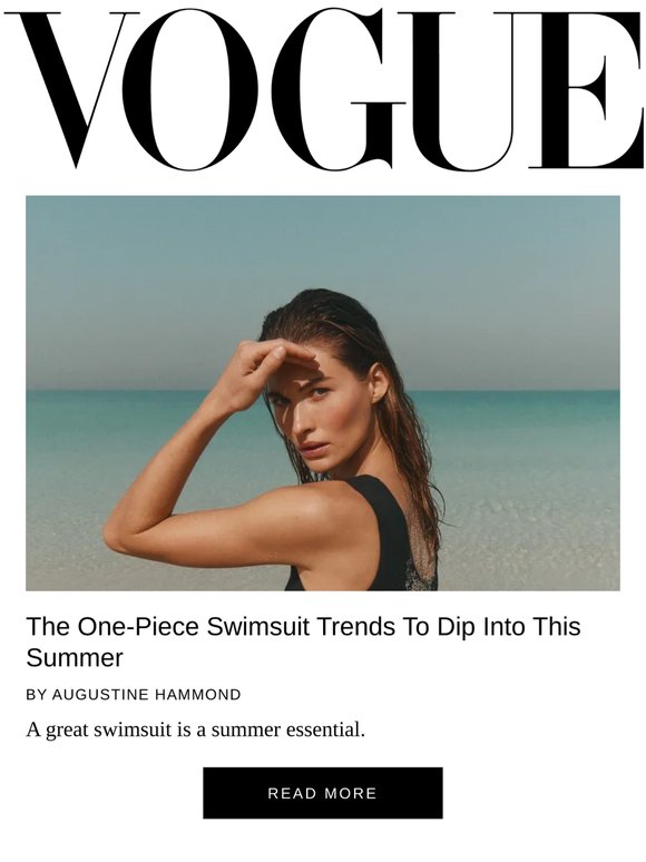 The One-Piece Swimsuit Trends To Dip Into This Summer