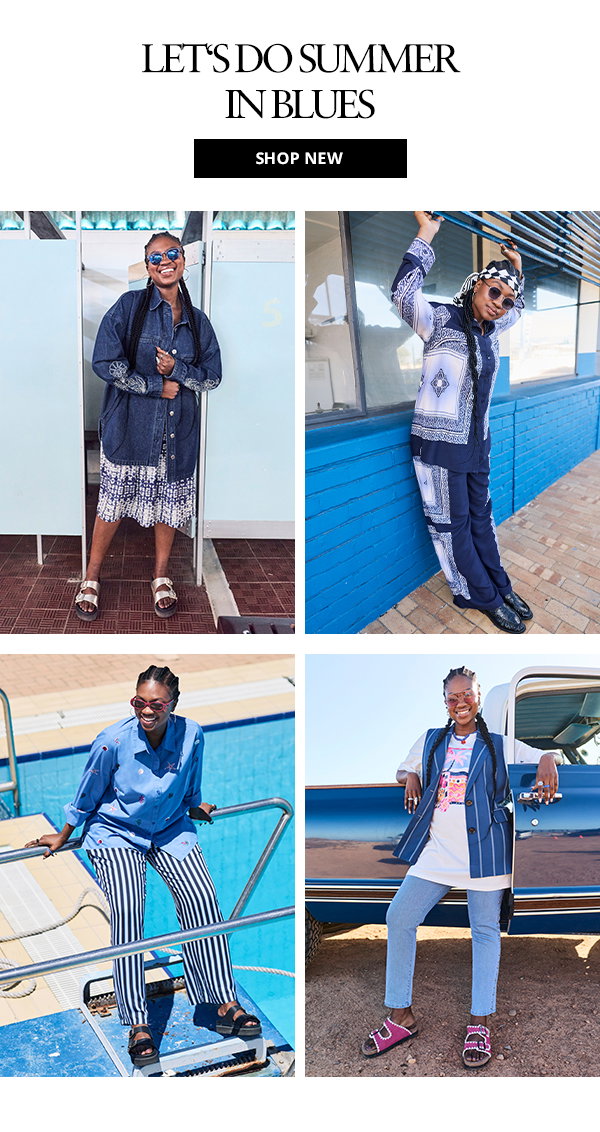 Let's do Summer in Blues. Shop new arrivals now.