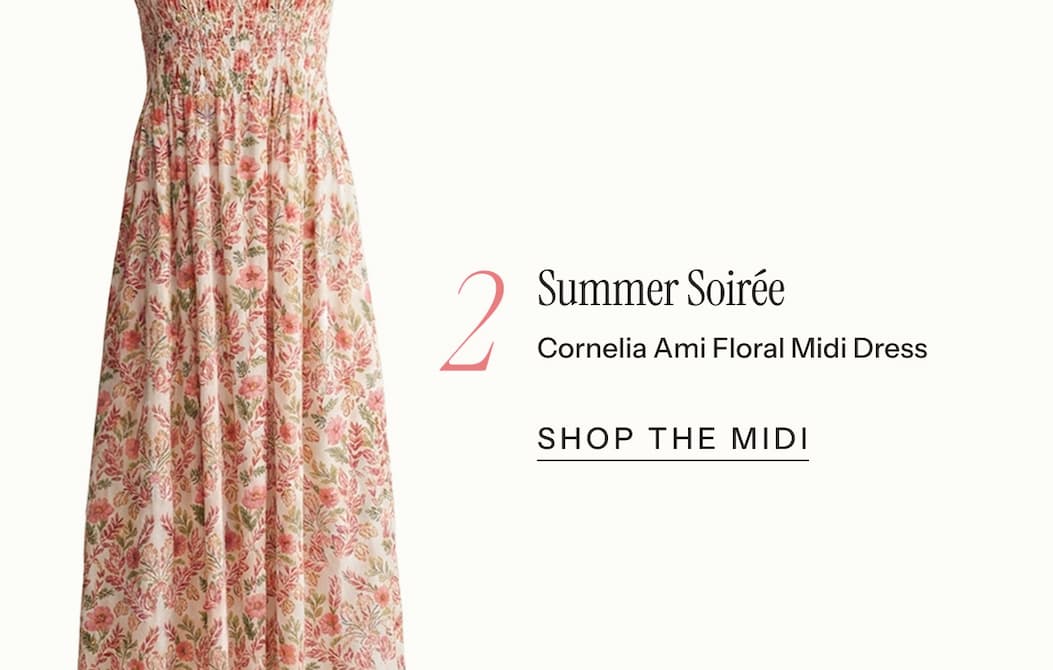 2. Summer Soiree | Cornelia Ami Floral Midi Dress | Shop The Midi
