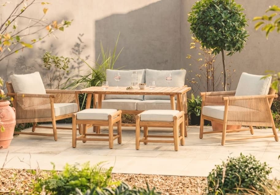 Stanley 6 seater casual dining set