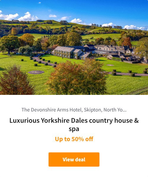 Luxurious Yorkshire Dales country house &amp; spa