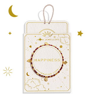 Affirmation Card 'Happiness' Bracelet