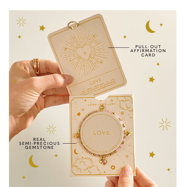 Affirmation Card 'Love' Bracelet