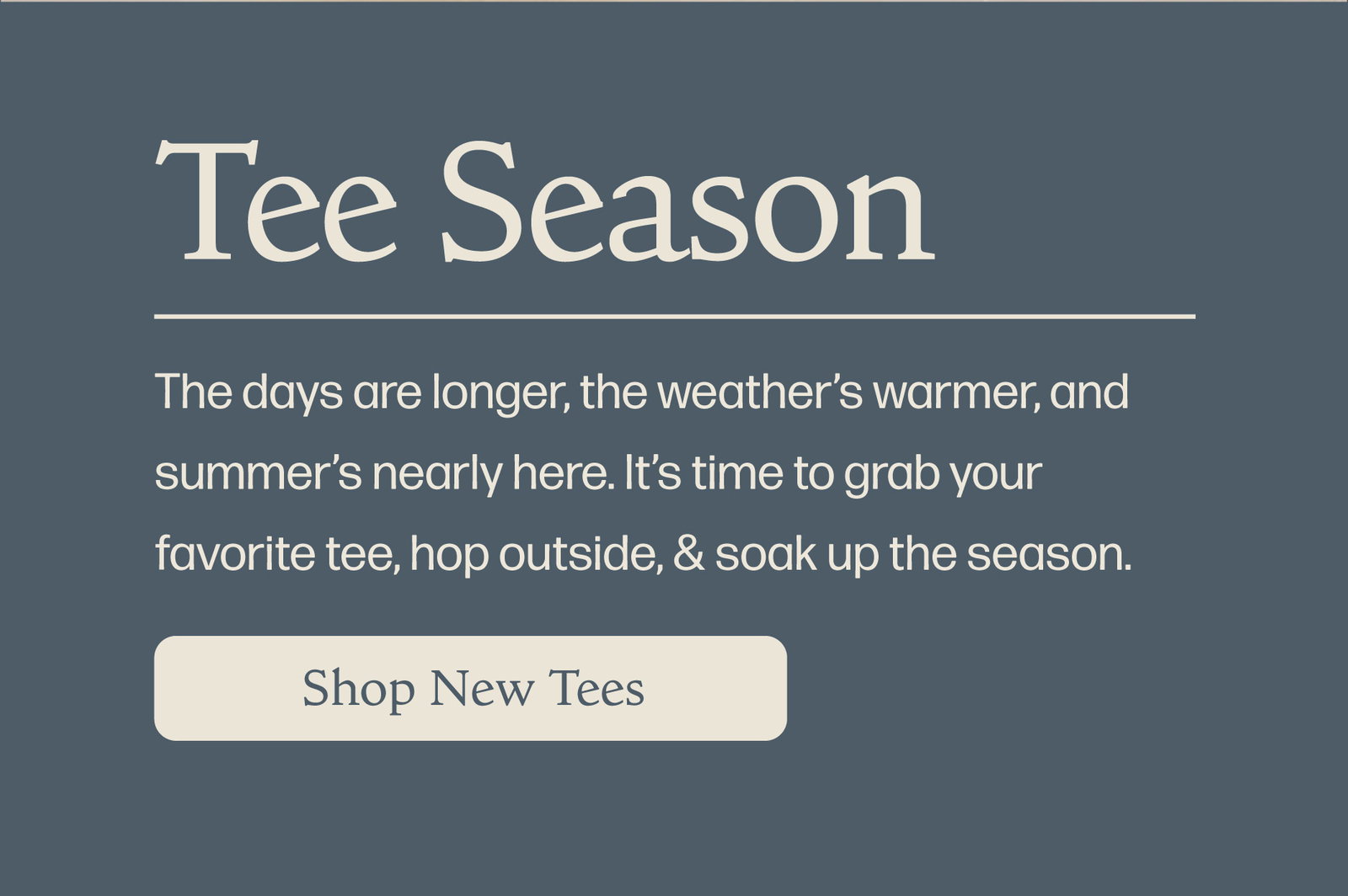 Shop New Tees