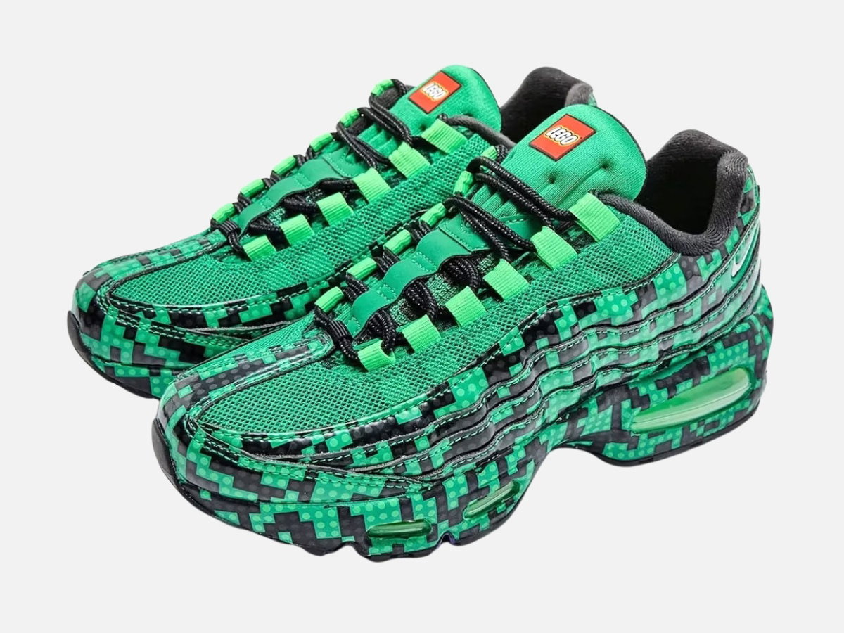 LEGO’s Nike Air Max 95 ‘Lucky Green’ is a Minecraft Creeper for Your Feet