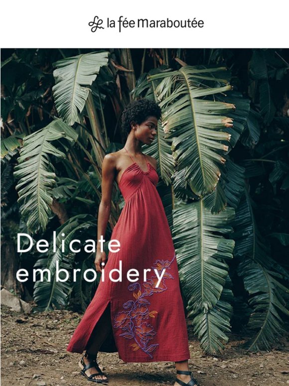 Delicate embroidery