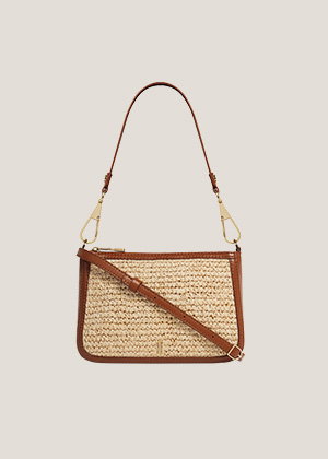 Briella Raffia Crossbody Bag