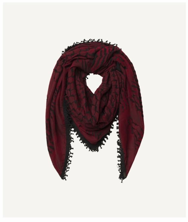 Nablus Kufiya Burgundy