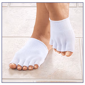 Silver Steps™ Open Toe Gel Socks