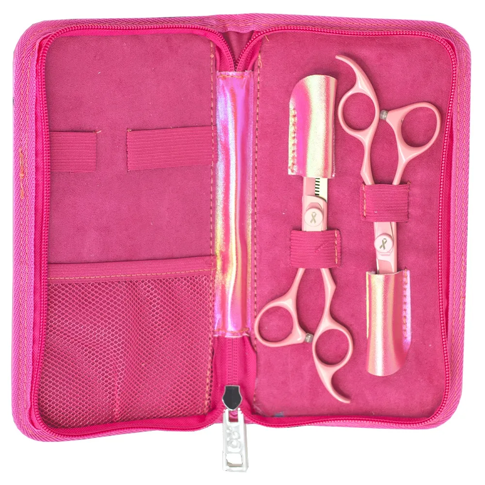 Image of Olivia Garden SilkCut Think Pink 2025 2er Set Haarschere 5,75''