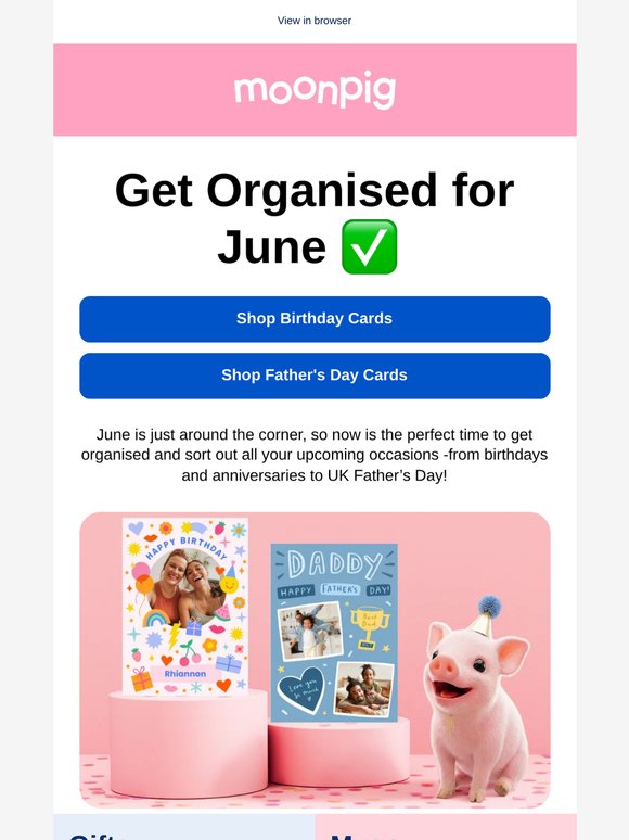 Get Organised for June ✅