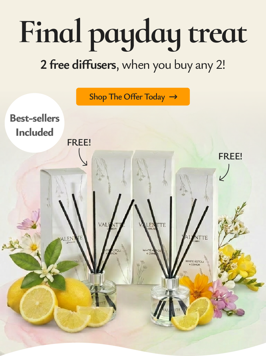 Final Payday Treat: 2 free diffusers, when you buy any 2!