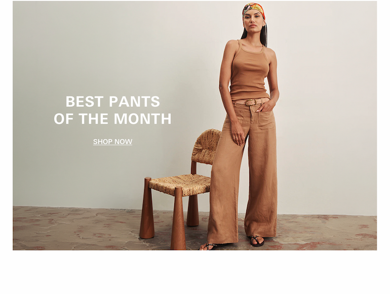 Best pants of the month featuring the Linen Marine in Toast Coconut