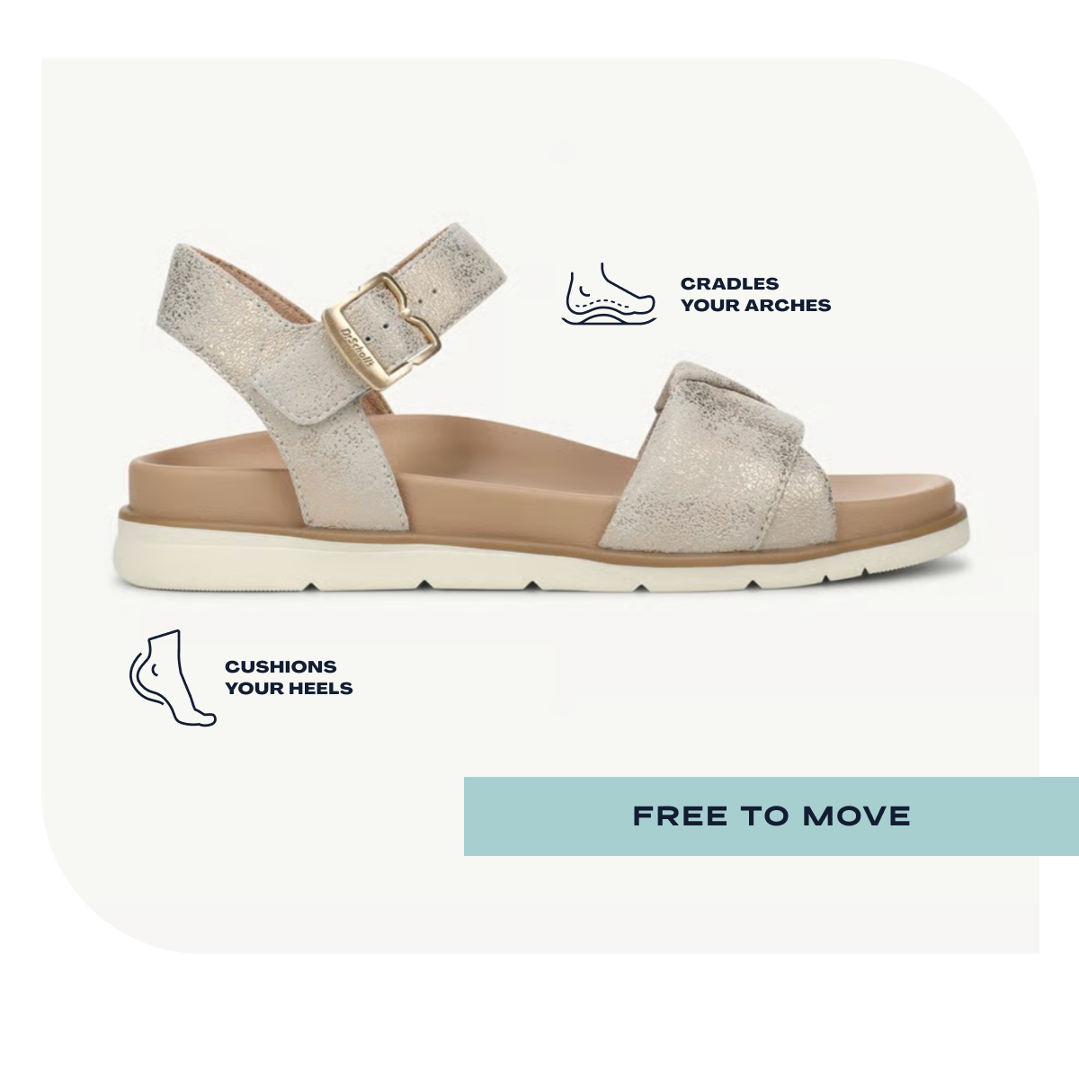 Cradles Your Arches, Cushions Your Heels | Free To Move