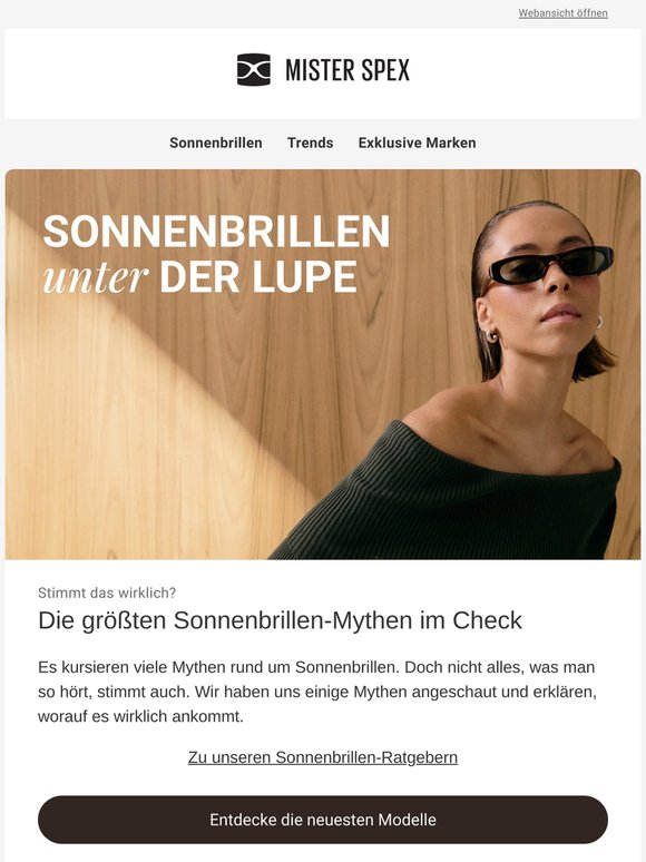 Sonnenbrillen-Mythen im Faktencheck