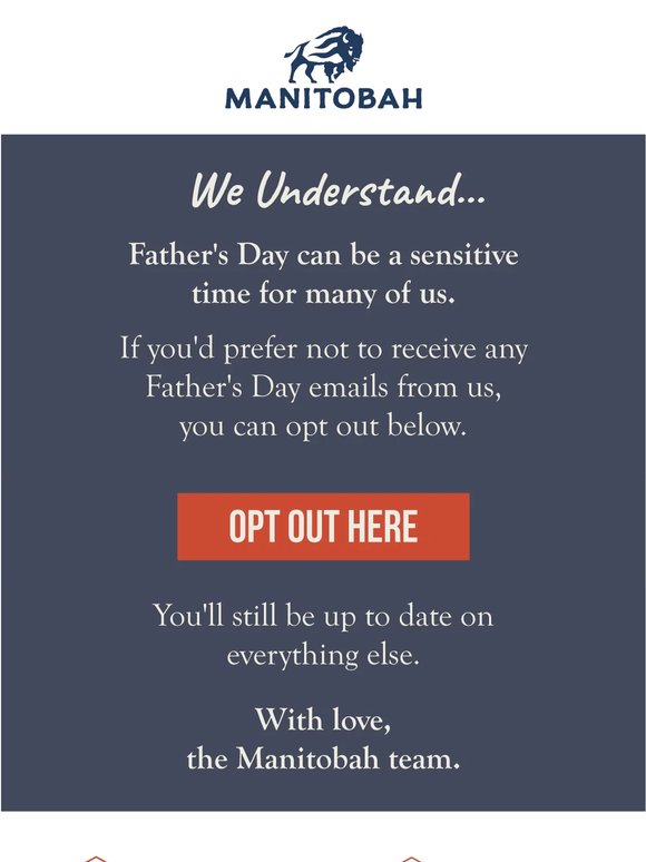 Want to skip Father's Day emails?
