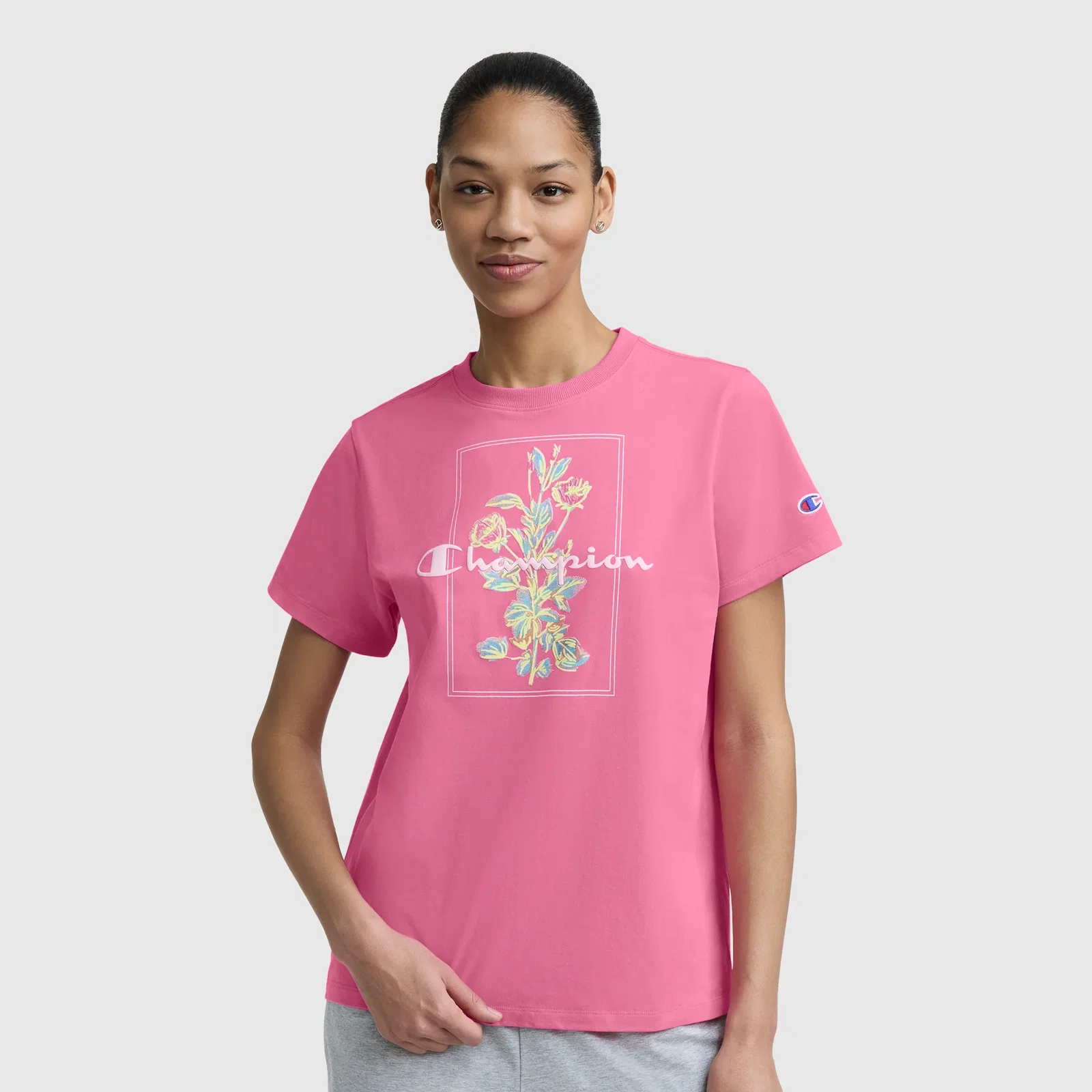 Image of Painted Bouquet Graphic T-Shirt, C  Logo
