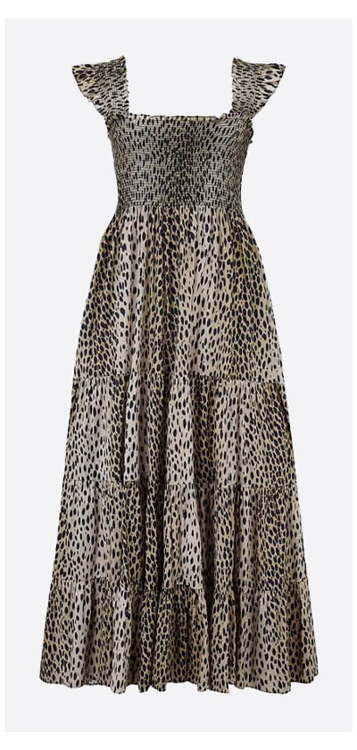 Kendall Dress In Antelope Spot Black