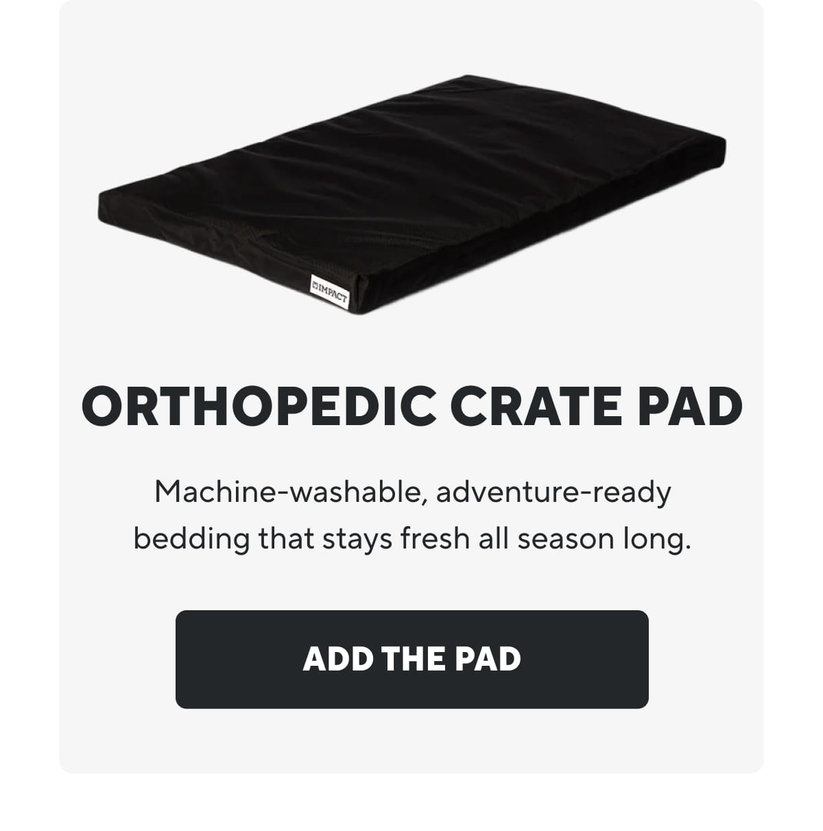 Orthopedic Crate Pad | Add The Pad