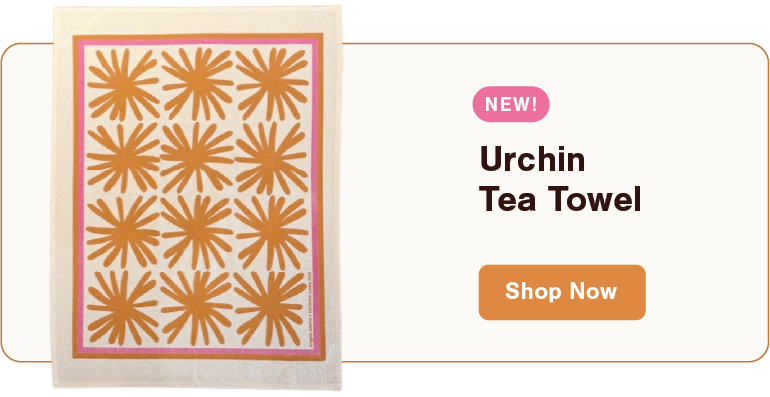New! Urchin Tea Towel