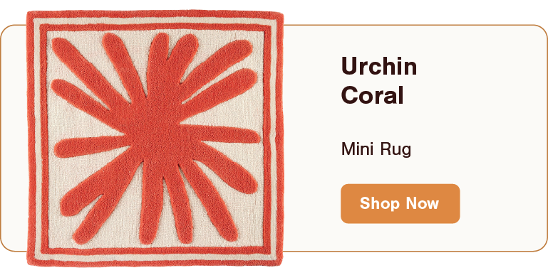 Urchin Coral Mini Rug