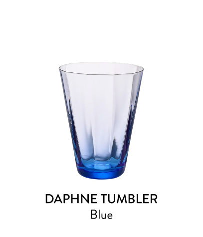 Daphne Tumbler in Blue, Set of 4