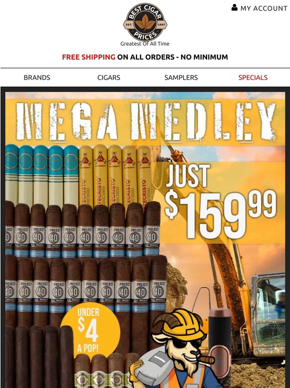 🏗️ Mega Medley: 40 Sticks under $4 ea.!