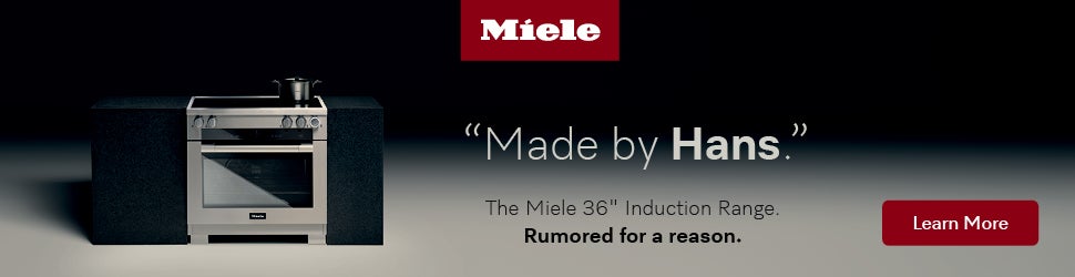 Miele Made by Hans The Miele Induction Range. Rumored for a reason