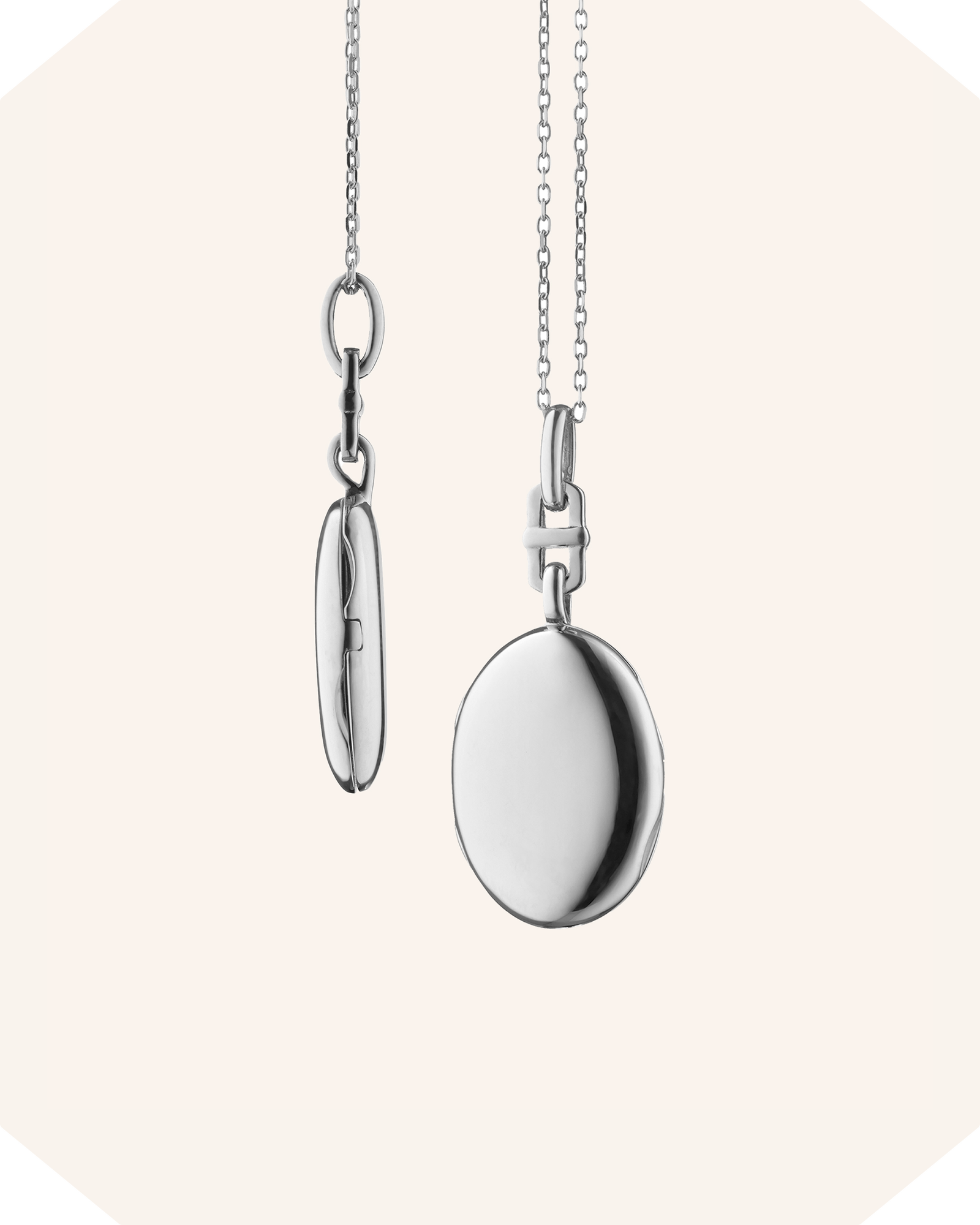 Slim Oval "Eve" Locket Necklace