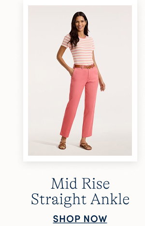 Mid Rise Straight Ankle