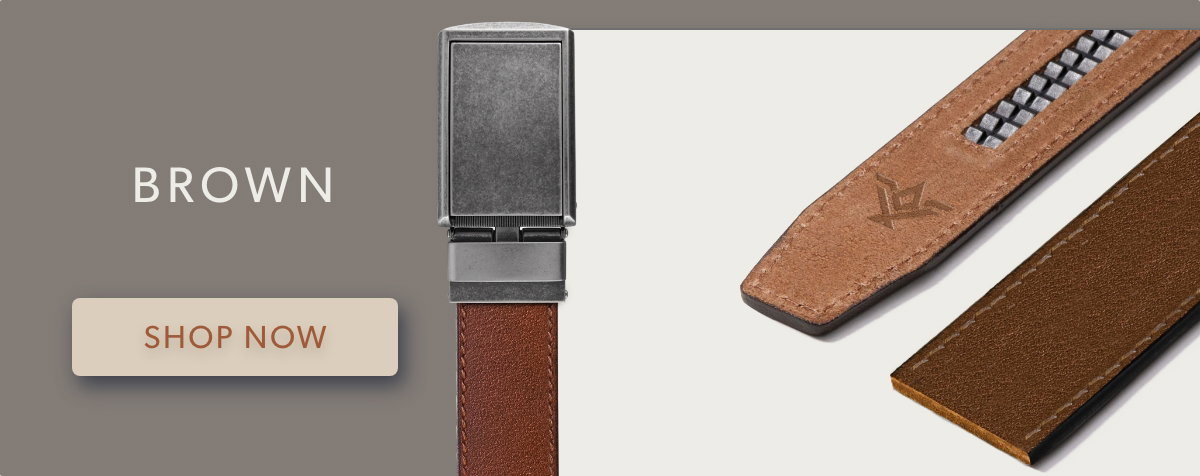 Brown Full Grain Leather Belt