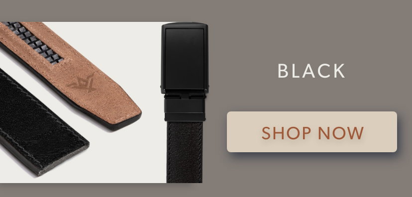 Black Full Grain Leather Belt