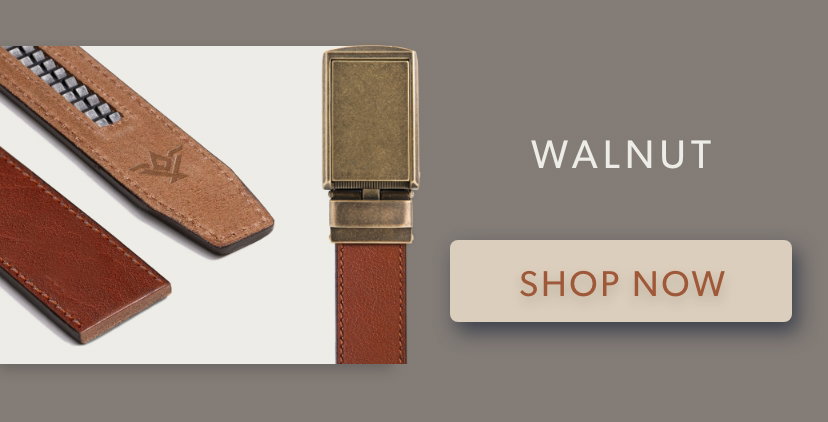Walnut Full Grain Leather Belt