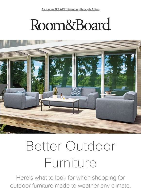 How to spot quality outdoor furniture