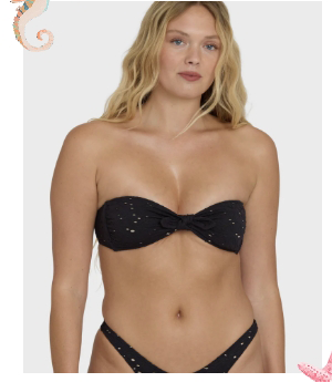 Eye On You Hanky Tie Bandeau Bikini Top