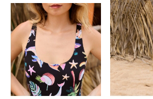 Party Wave Tanker One Piece Swimsuit