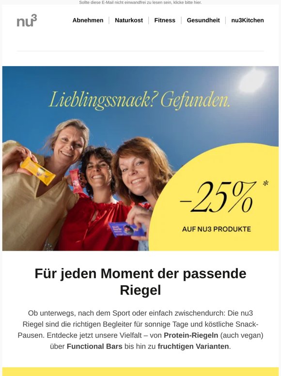 —, sichere dir 25 % auf deine Lieblingssnacks