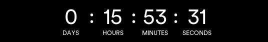 Dutch Days ends tonight — countdown timer