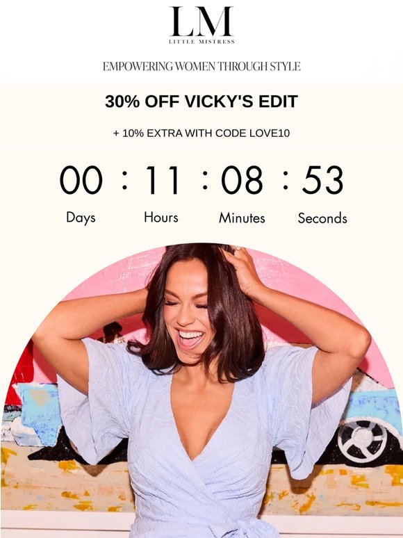Quick Reminder 40% off the entire Vicky Pattison range