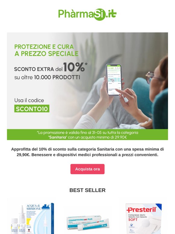⏳Ultime ore per il -10% sulla categoria Sanitaria!