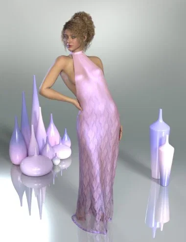 dForce Dahlia Dress for Genesis 9