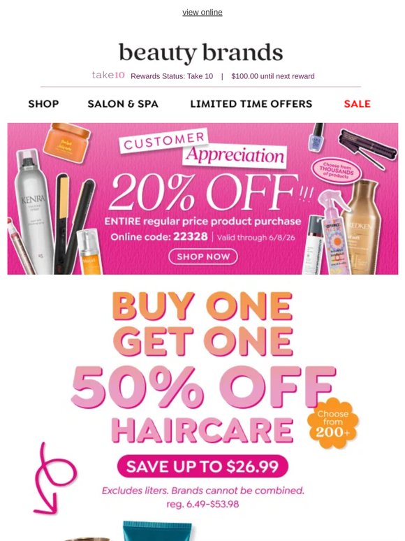 📨 Incoming: haircare BOGO