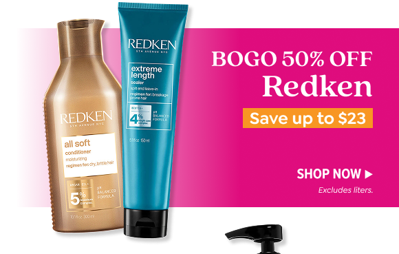 SHOP BUY ONE GET ONE 50% OFF REDKEN HAIRCARE