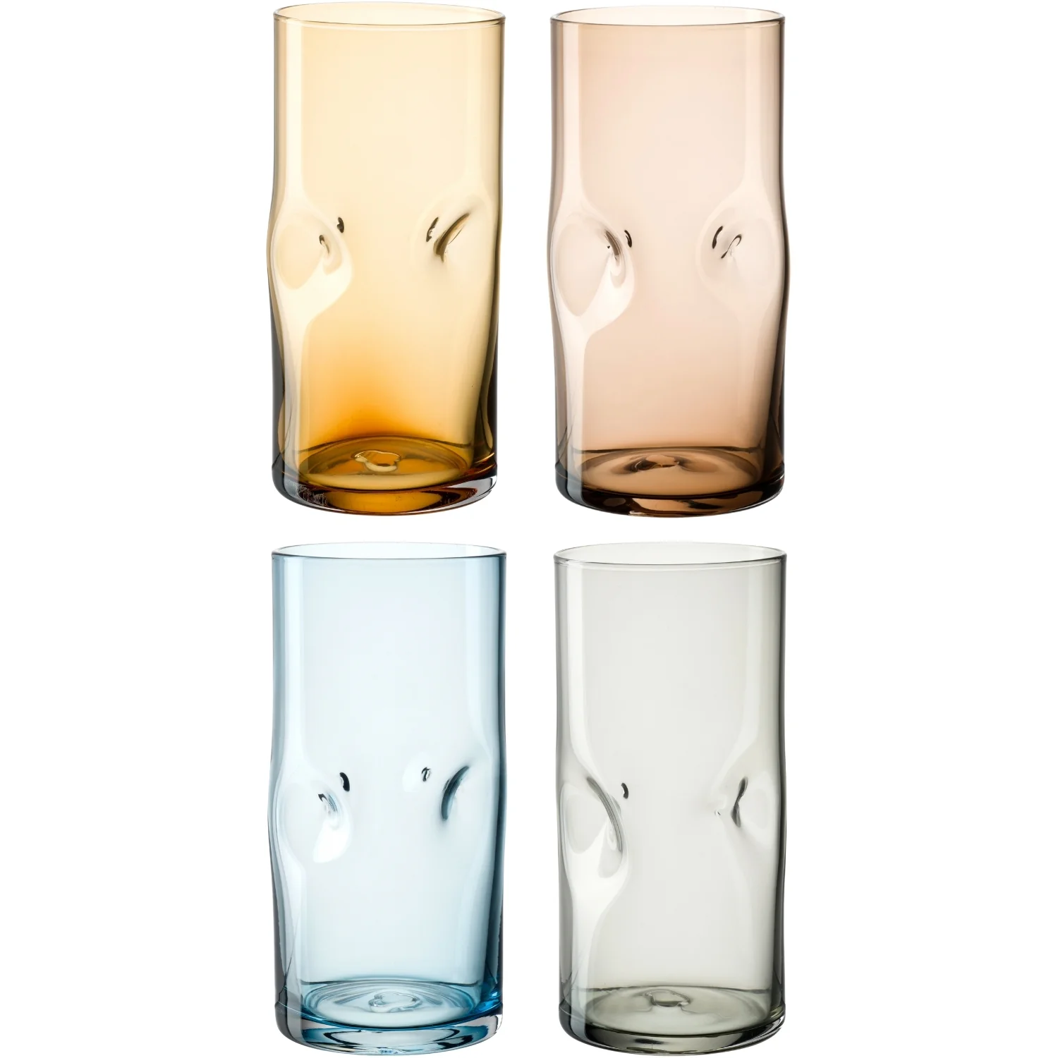 Image of Trinkglas VESUVIO 330 ml 4er-Set farbig