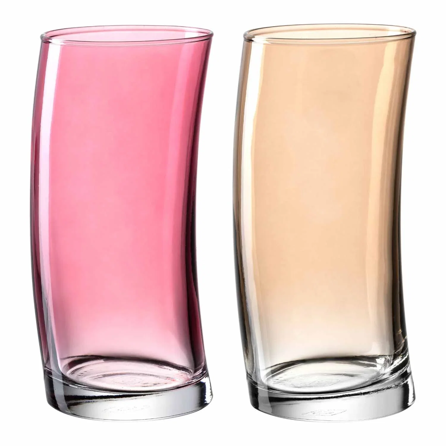 Image of Trinkglas SWING 450ml rot/champagner 2er-Set