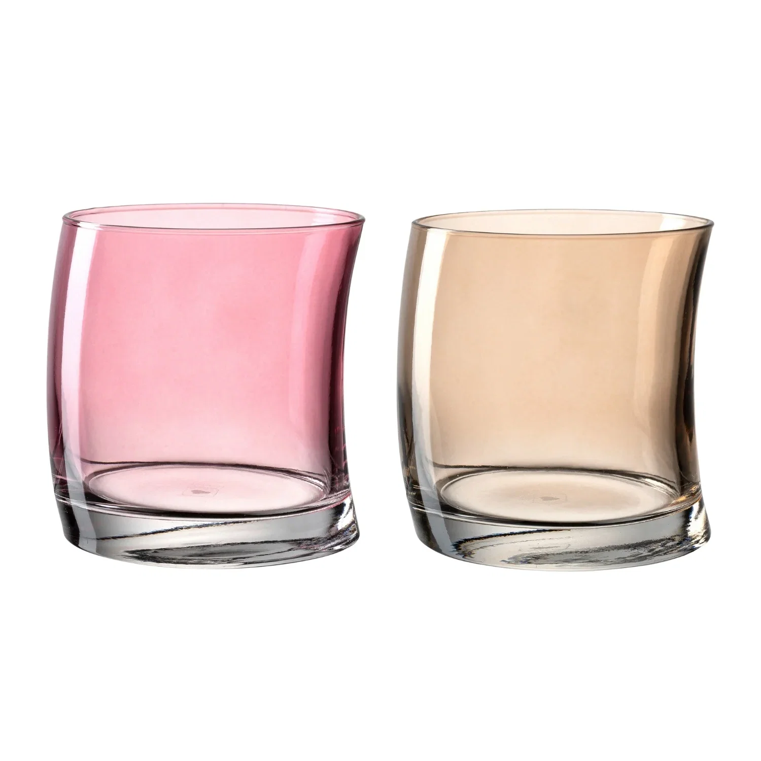 Image of Trinkglas SWING 355ml rot/champagner 2er-Set