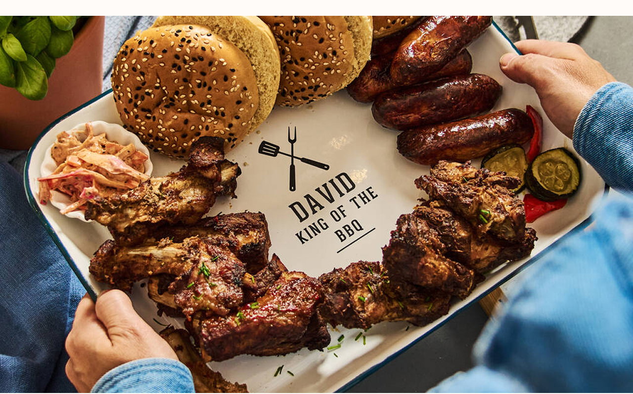 Personalised BBQ Serving Tray