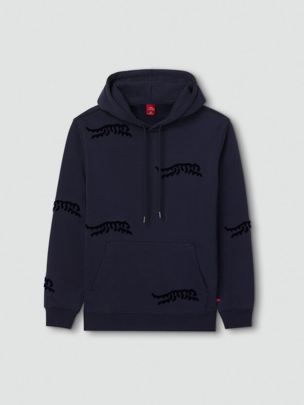Luare Tufted Hoodie - Navy Blazer
