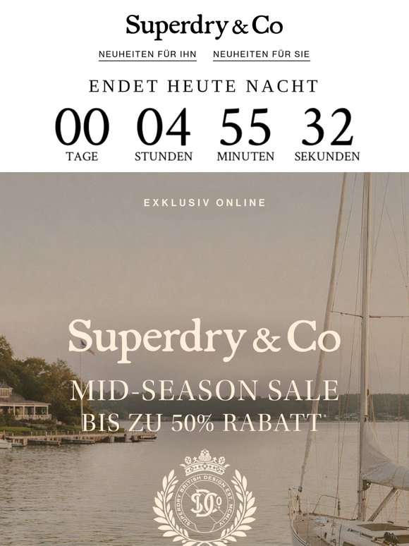 Letzte Stunden: Bis zu 50 % Rabatt sichern