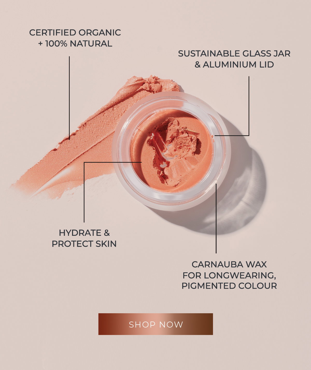 Lip & Cheek Cream | INIKA Organic